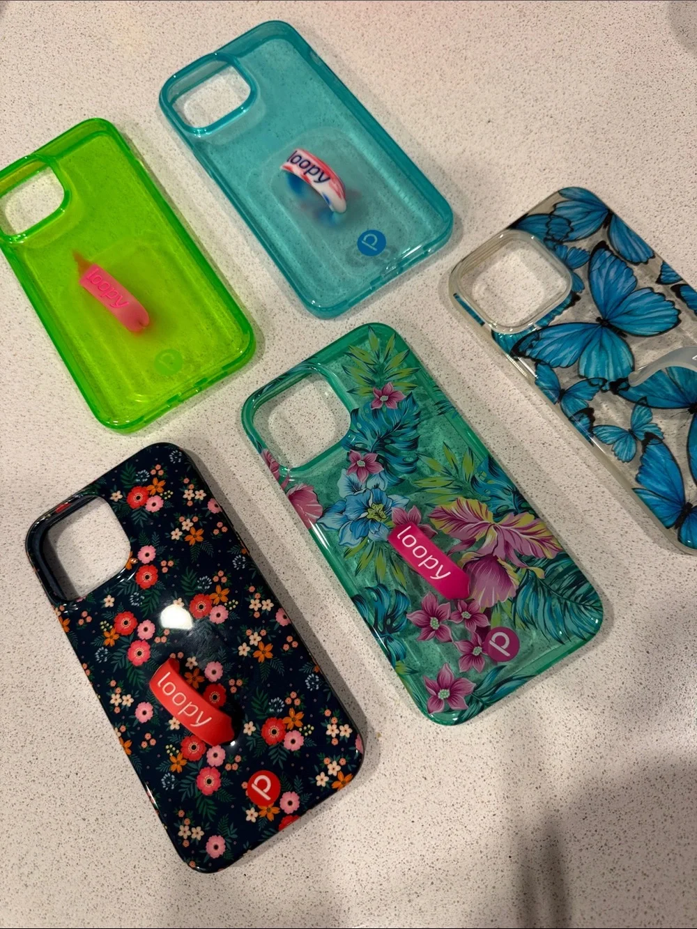 Lot of 5 Loopy cases for 13 pro max